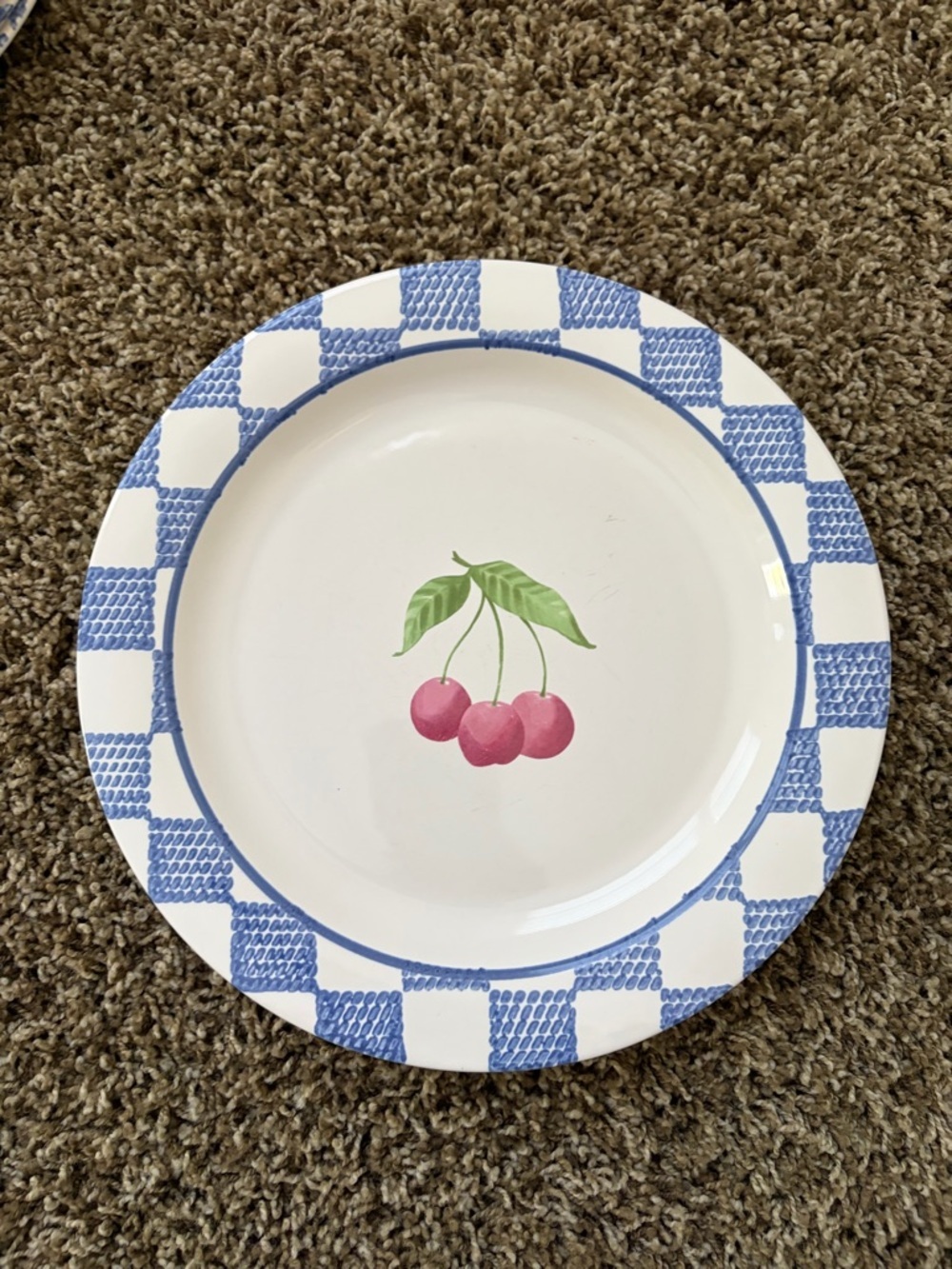 Pfaltzgraff Hopscotch Plates 10.5” - Cherries